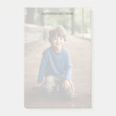 Aangepaste foto en naam post-it® notes (Voorkant)