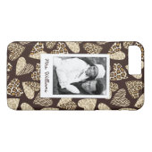Aangepaste foto- en naamhuid met hart Case-Mate iPhone case (Achterkant (Horizontaal))