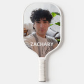 Aangepaste foto en naammonogram pickleball paddle (Voorkant)