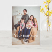 Aangepaste foto en/of tekst kaart (Gele Bloem)