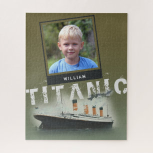Aangepaste foto en persoonlijke naam Titanic Legpuzzel