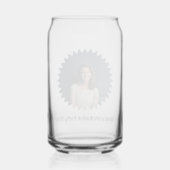 Aangepaste foto en tekst blikvorm glas (Achterkant)