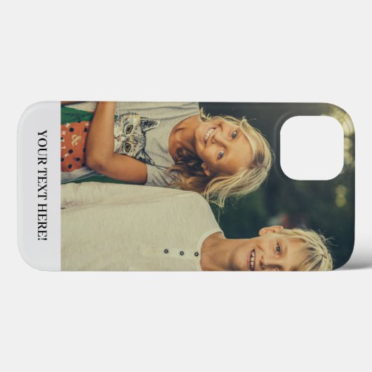 Aangepaste foto en tekst Case-Mate iPhone case (Achterkant (horizontaal))