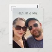 Aangepaste foto en tekst creëer uw eigen art deco briefkaart (Voorkant / Achterkant)