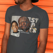 Aangepaste foto en tekst gepersonaliseerd beste pa t-shirt