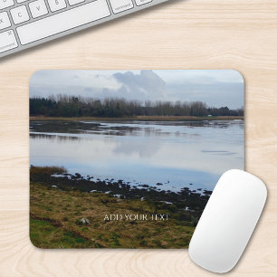 Aangepaste foto en tekst gepersonaliseerd landscha muismat