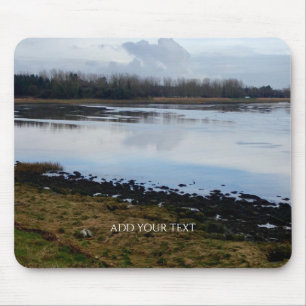 Aangepaste foto en tekst gepersonaliseerd landscha muismat