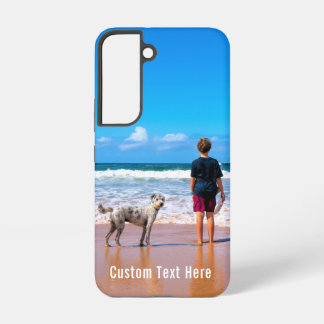 Aangepaste Foto en Tekst Gepersonaliseerd Samsung Galaxy Hoesje