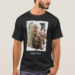 Aangepaste foto en tekst gepersonaliseerde T-shirt