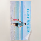 Aangepaste foto en tekst - je eigen ontwerp - spec strandlaken (Voorkant)