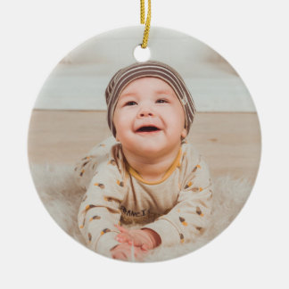 Aangepaste foto en tekst keramisch ornament