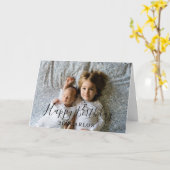 Aangepaste Foto en Tekst Kleine Broer Verjaardag S Kaart (Gele Bloem)