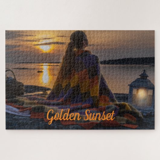 Aangepaste foto en tekst legpuzzel (Horizontaal)