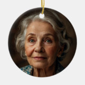 Aangepaste foto en tekst Memorial Keramisch Ornament (Voorkant)