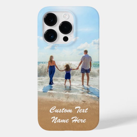 Aangepaste foto en tekst Naam Uw foto's Gift Case-Mate iPhone Case (Achterkant)