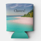 Aangepaste foto en tekst op maat blikjeskoeler (Achterkant)