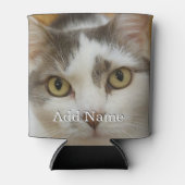 Aangepaste foto en tekst op maat blikjeskoeler (Voorkant)