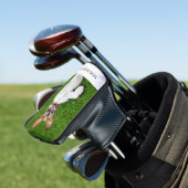 Aangepaste foto en tekst op maat golfheadcover (Insitu)