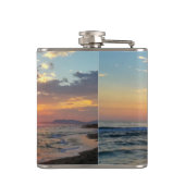 Aangepaste foto en tekst op maat heupfles (Achterkant)