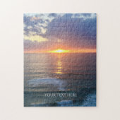 Aangepaste foto en tekst op maat legpuzzel (Verticaal)