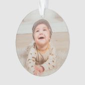 Aangepaste foto en tekst ornament (voorkant)