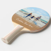 Aangepaste foto en tekst Ping Pong Paddle Tafeltennisbatje (Voorkant Gekanteld)