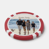 Aangepaste foto en tekst poker chips (Enkel)