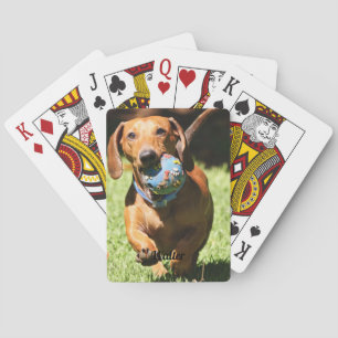 Aangepaste foto en tekst pokerkaarten