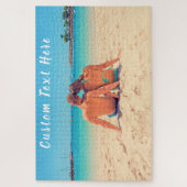 Aangepaste foto en tekst puzzel uw foto's ontwerp (Verticaal)