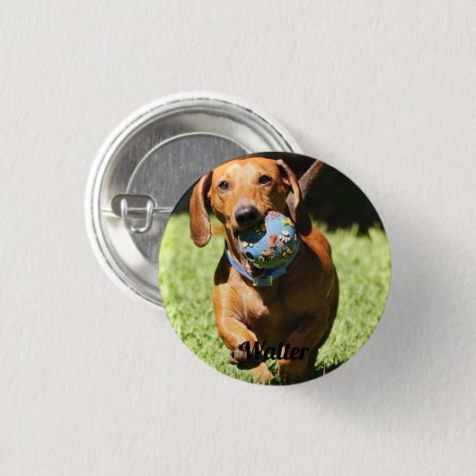 Aangepaste foto en tekst ronde button 3,2 cm (Voorkant /achterkant)