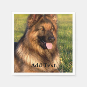 Aangepaste foto en tekst servet