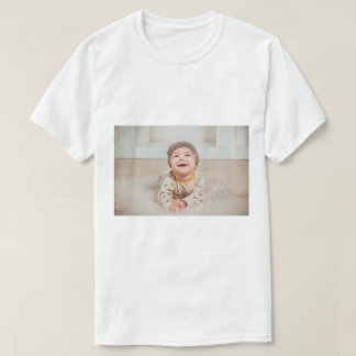 Aangepaste foto en tekst t-shirt