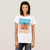 Aangepaste foto en tekst T-shirt met uw eigen ontw (Voorkant volledig)