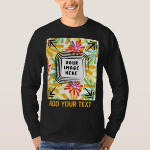 Aangepaste foto en tekst  toevoegen t-shirt