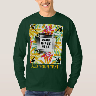 Aangepaste foto en tekst toevoegen t-shirt