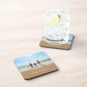 Aangepaste foto en tekst - Uniek uw eigen ontwerp Bier Onderzetter (Rechterzijde)