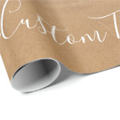 Aangepaste foto en tekst - Uniek uw eigen ontwerp  Cadeaupapier (Rol Hoek)