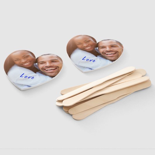 Aangepaste foto en tekst - Uniek uw eigen ontwerp Handwaaier (Niet-gemonteerd)