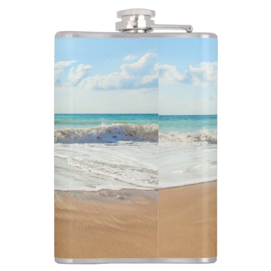 Aangepaste foto en tekst - Uniek uw eigen ontwerp Heupfles (Achterkant)