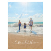 Aangepaste foto en tekst - Uniek uw eigen ontwerp  Tafelkleed (Voorkant)