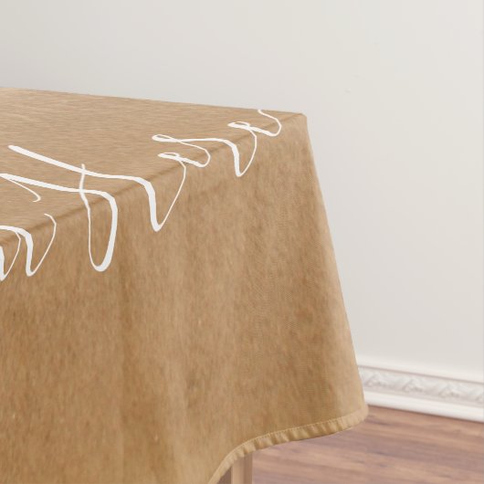 Aangepaste foto en tekst - Uniek uw eigen ontwerp  Tafelkleed (Voorbeeld)