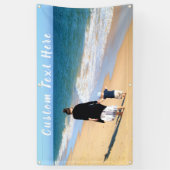 Aangepaste foto en tekst - Uw eigen ontwerp - Best Spandoek (Verticaal)