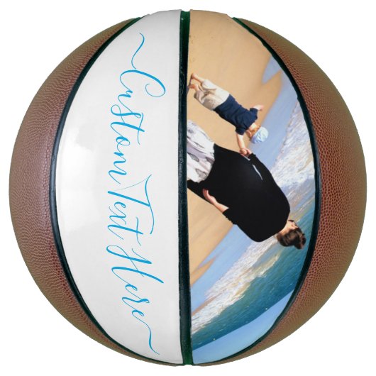 Aangepaste foto en tekst - Uw eigen ontwerp - Kute Basketbal (Verticaal)