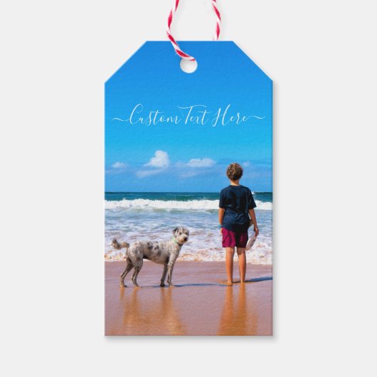 Aangepaste foto en tekst - Uw eigen ontwerp - Mijn Cadeaulabel (Voorkant)