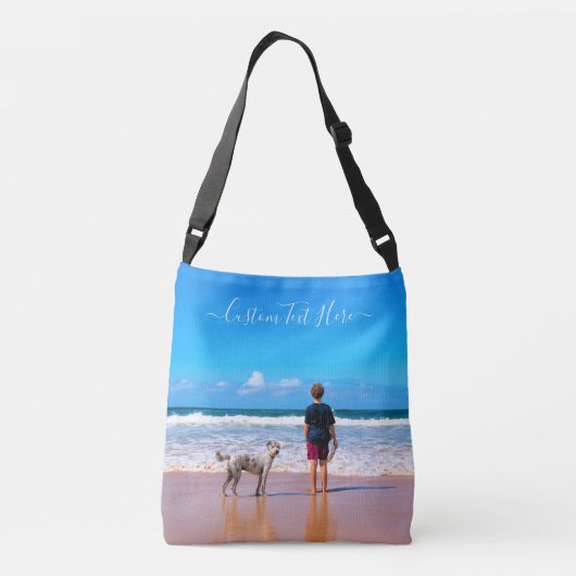 Aangepaste foto en tekst - Uw eigen ontwerp - Mijn Crossbody Tas (Achterkant)