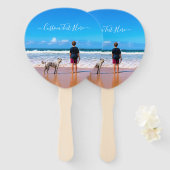 Aangepaste foto en tekst - Uw eigen ontwerp - Mijn Handwaaier (Voorkant en achterkant)