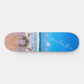 Aangepaste foto en tekst - Uw eigen ontwerp - Mijn Skateboard (Horizontaal)