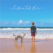 Aangepaste foto en tekst - Uw eigen ontwerp - Mijn Sticker (Voorkant)