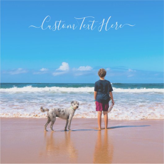 Aangepaste foto en tekst - Uw eigen ontwerp - Mijn Sticker (Voorkant)