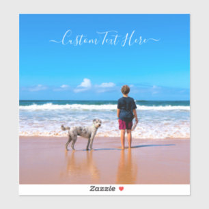 Aangepaste foto en tekst - Uw eigen ontwerp - Mijn Sticker